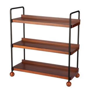 摩登主妇实木杯架杯子收纳置物架中古风轻奢咖啡杯水杯餐桌整理架