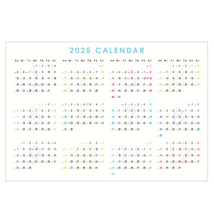 A3+年历2026年日历无折痕A4贴墙考试打卡记录打卡年历表