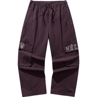 安踏凯里·欧文Hélà系列丨美式工装阔腿裤男女宽松直筒休闲裤子