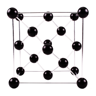 常见金属晶体结构模型初高中大学分子原子球棍大号不锈钢教学演示摆件结晶学碘晶胞金刚石晶胞免拼装教学教具