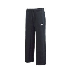 Nike耐克秋冬季女子百搭直筒裤长裤秋加绒阔腿裤黑色FB2728-010