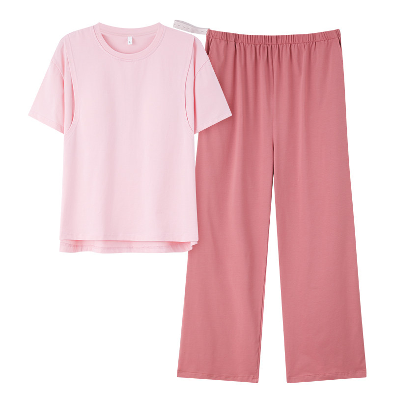 纯棉月子服女士睡衣夏季薄款孕妇