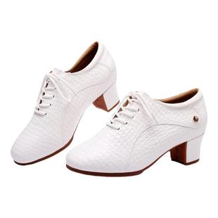 女士石头纹真皮拉丁舞鞋成人舞蹈鞋软底舞鞋广场舞交谊舞跳舞女鞋