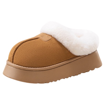 汉堡雪地靴可外穿厚底女款棉拖鞋