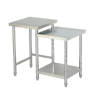 厨房不锈钢煤气灶台做饭工作台落地二层放锅储物收纳煤气罐柜架子