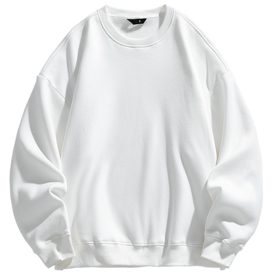 美式简约基础款纯色圆领卫衣