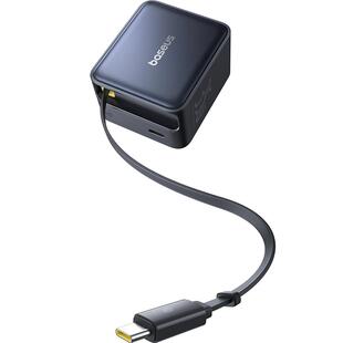 倍思35W氮化镓充电器自带伸缩线Typec接口65W快充插头多口适用17苹果16promax手机iPad华为笔记本电脑MacBook