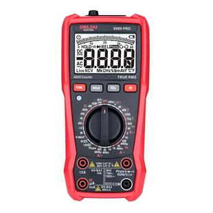 德力西电气万用表数字高精度智能防烧维修电工专用数显多用表890D