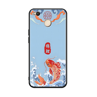 秋昊适用于红米4X新款防摔手机壳mat136小清新文艺红米4x简约时尚彩绘mae136镜头全包保护套红米4x国风潮mat1