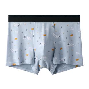 芬腾底裤头男士纯棉潮流运动抗菌平角裤衩青少年大码男生内裤四角