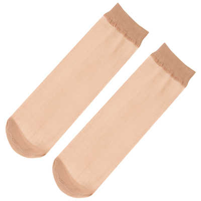 丝袜女短袜薄款隐形水晶丝中筒袜