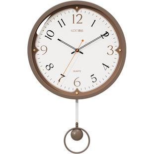 家用挂钟客厅2025新款大气现代简约时钟挂墙卧室创意中古风石英钟