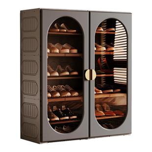 免安装鞋柜新款2025家用门口室内多层鞋子收纳柜一体靠墙塑料鞋架