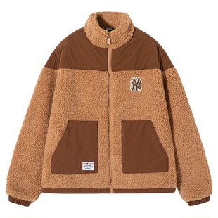 NewEra纽亦华MLB秋冬男女款羊羔绒保暖休闲潮抓绒衣外套13350832