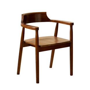 北欧白蜡木餐椅广岛椅休闲家用酒店餐厅售楼处咖啡厅酒店靠背椅