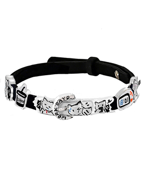 MASW麻秀卡通涂鸦可爱猫猫手镯