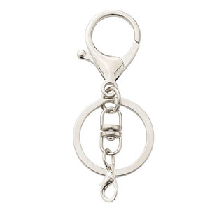 diy饰品配件钥匙扣龙虾扣三件套8字四节链金属钥匙挂件配件