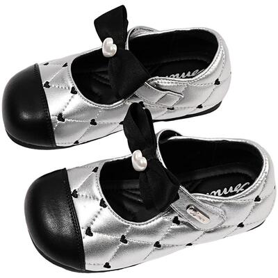 甜美女童小皮鞋2026春秋新款小女孩软底玛丽珍鞋儿童小香风公主鞋