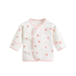 半背衣初生婴儿纯棉秋冬衣服0-3月刚出生宝宝和尚服新生的儿上衣