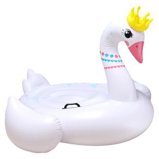 INTEX天鹅火烈鸟水上充气小船坐骑游泳圈成人儿童泳池漂浮玩具