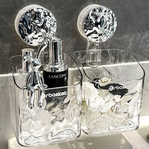 吸盘废弃洗脸巾收纳盒壁挂擦置物架台挂篮脸架卫生间收纳洗漱巾