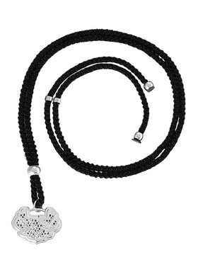 新中式喜上眉梢如意锁纯银项链女