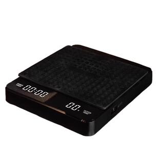 新款意式手冲咖啡电子秤咖啡豆精准称重自动计时克秤专用咖啡器具