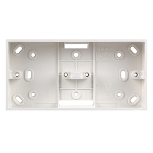 明盒86明装插座墙上固定盒子开关底盒PVC接线盒插座盒底座超薄