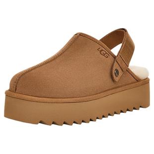 UGG冬季女士休闲舒适纯色厚底魔术贴束带懒人鞋包头鞋 1166734