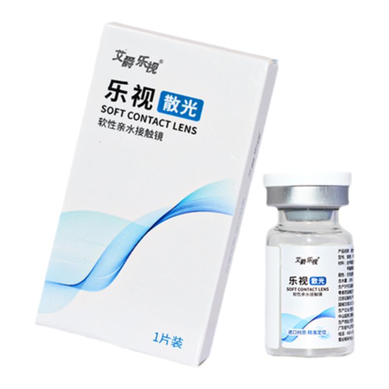 S艾爵乐视360散光近视隐形眼镜定制年抛1片装高清保湿官方正品