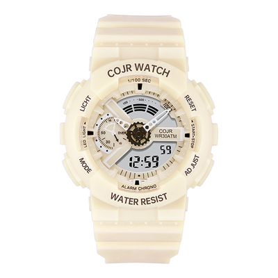 高颜值电子表女学生机械运动防水