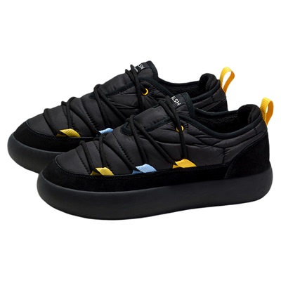 保暖低帮雪地靴男女同款