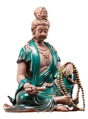 陶瓷观音佛像工艺品中式家居摆件
