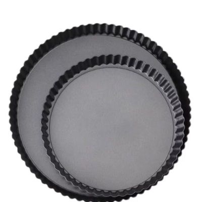 烘焙模具不粘8寸家用苹果派活底菊花派盘披萨盘蛋糕烤盘脱模碳钢