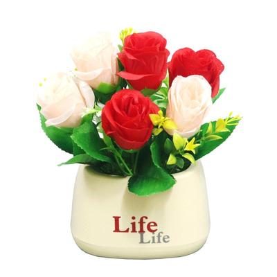 向日葵仿真花小盆栽北欧花艺