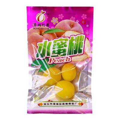 桃子脆桃水蜜桃童年回忆怀旧零食