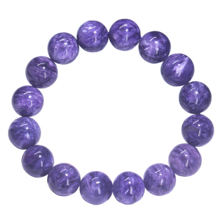 天然紫龙晶手串男女 俄罗斯紫龙晶手链玉化查罗石 龙纹皇家紫