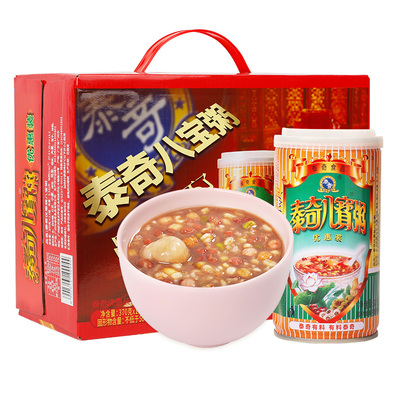 泰奇八宝粥370g*12罐整箱五谷杂粮早餐粥代餐粥食品速食罐装官方