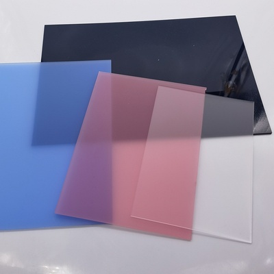 1mm透明磨砂亚克力板单面批发哑灯饰板材光板细砂扩散透光亚克力