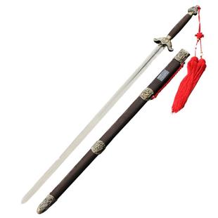 龙泉沈广隆青铜武术太极剑宝剑表演中软剑不锈钢男女晨练剑未开刃