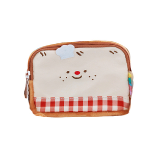 LOLA DESIGN美食家吐司卡包护照夹保护套可爱短款钱包ins小众原创