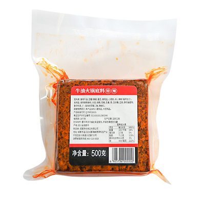 名扬牛油火锅底料特辣500g