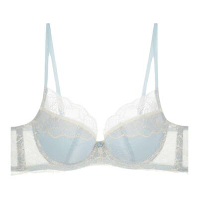 夏娃的诱惑法式缎面文胸软钢圈