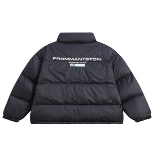 MANYSTON美式高街90白鸭绒羽绒服男款冬季潮牌三防情侣面包服外套
