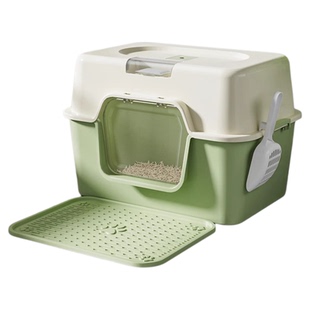 特大宠物猫砂盆防臭全封闭超大号防溅和猫窝一体式双层杀菌集装箱