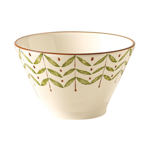 川岛屋日式斗笠碗家用2025新款高颜值釉下彩餐具陶瓷5英寸米饭碗