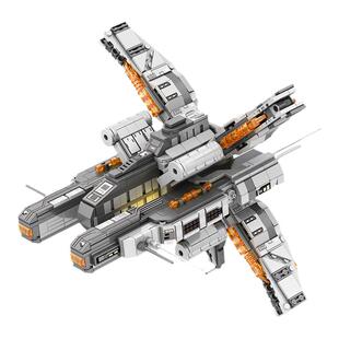 聚航拉格朗日系列782刺水母级-护卫舰拼装积木模型带灯光益智玩具