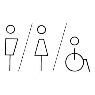 创意卫生间门牌公共洗手间盥洗室标识牌金属铝合金贴牌厕所温馨提示提醒牌男女logo牌子无障碍残卫牌设计定制