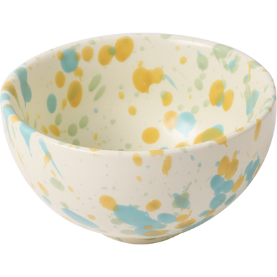 川岛屋陶瓷泼墨碗家用沙拉酸奶碗