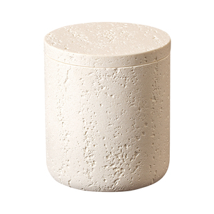 洞石棉花罐棉花盒棉球筒轻奢高级棉球罐棉球缸棉签棒棉签盒收纳盒